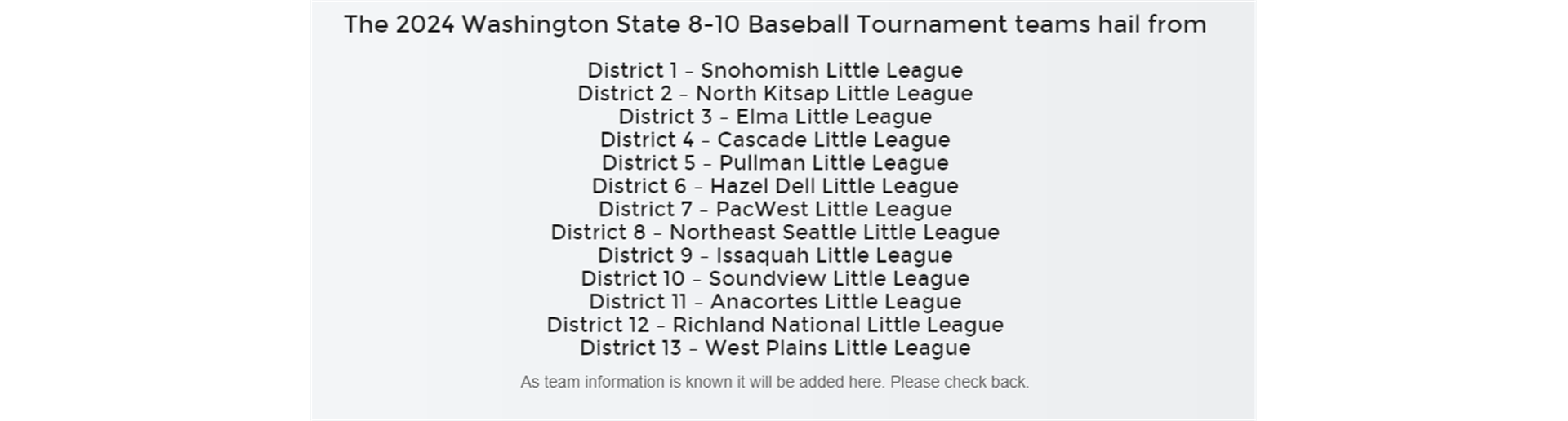 8-10 State Tournament Teams