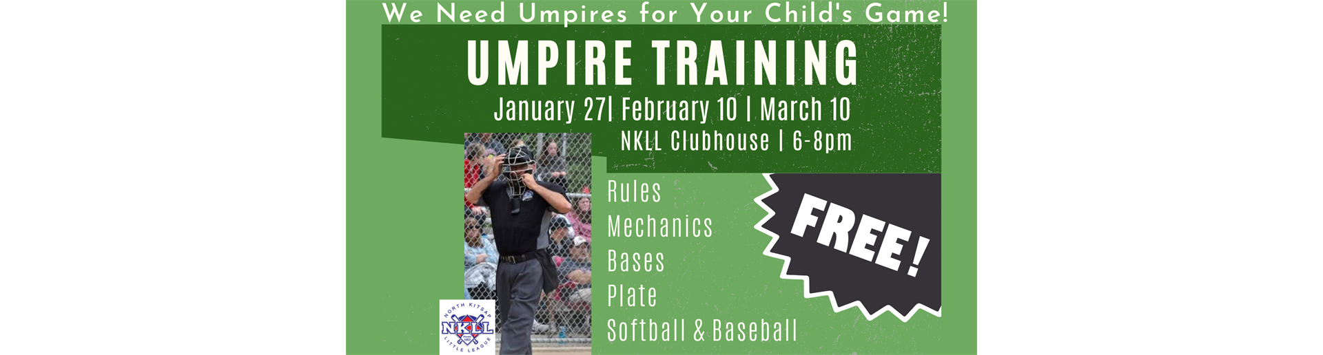 FREE Umpire Training